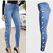 Fashion Tight Hoop Jeans