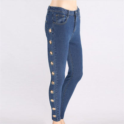 Fashion Tight Hoop Jeans